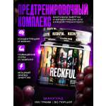 Предтренировочный комплекс Reckful для энергии и выносливости со вкусом Виноград 30 порций