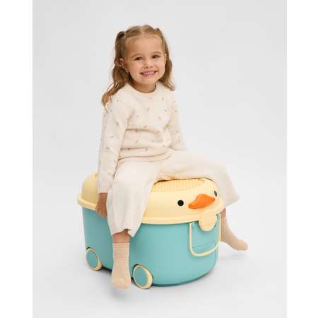 Ящик для хранения игрушек BabyGo бирюзовый