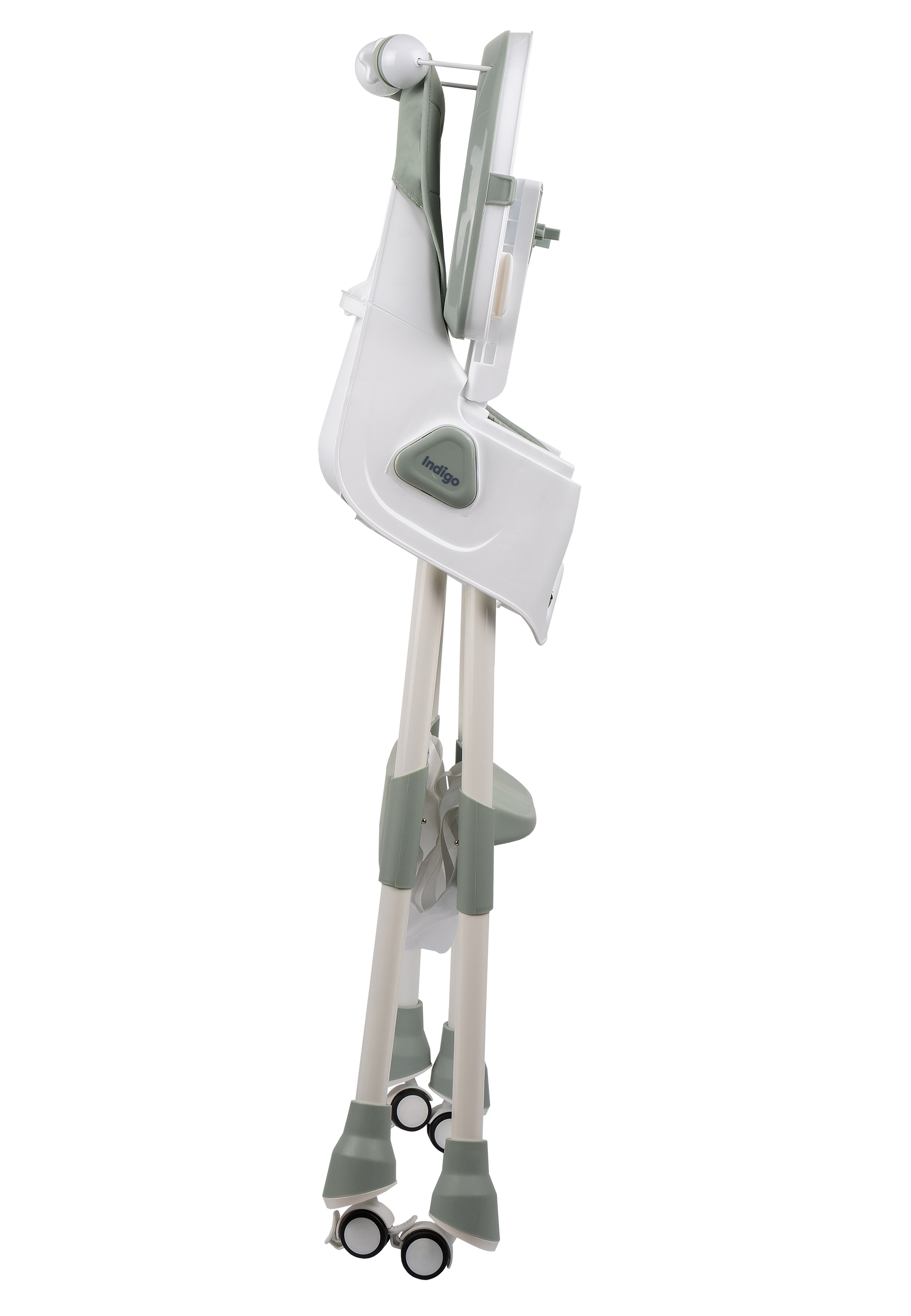 Стульчик для кормления Indigo Corn зеленый-серый - фото 12