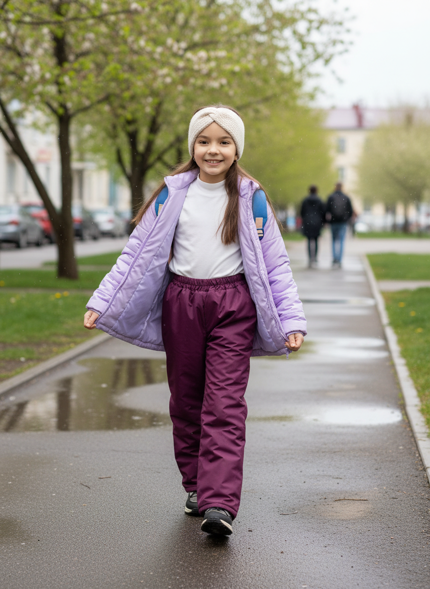 Брюки Arctic kids 10-001 пурпур - фото 3