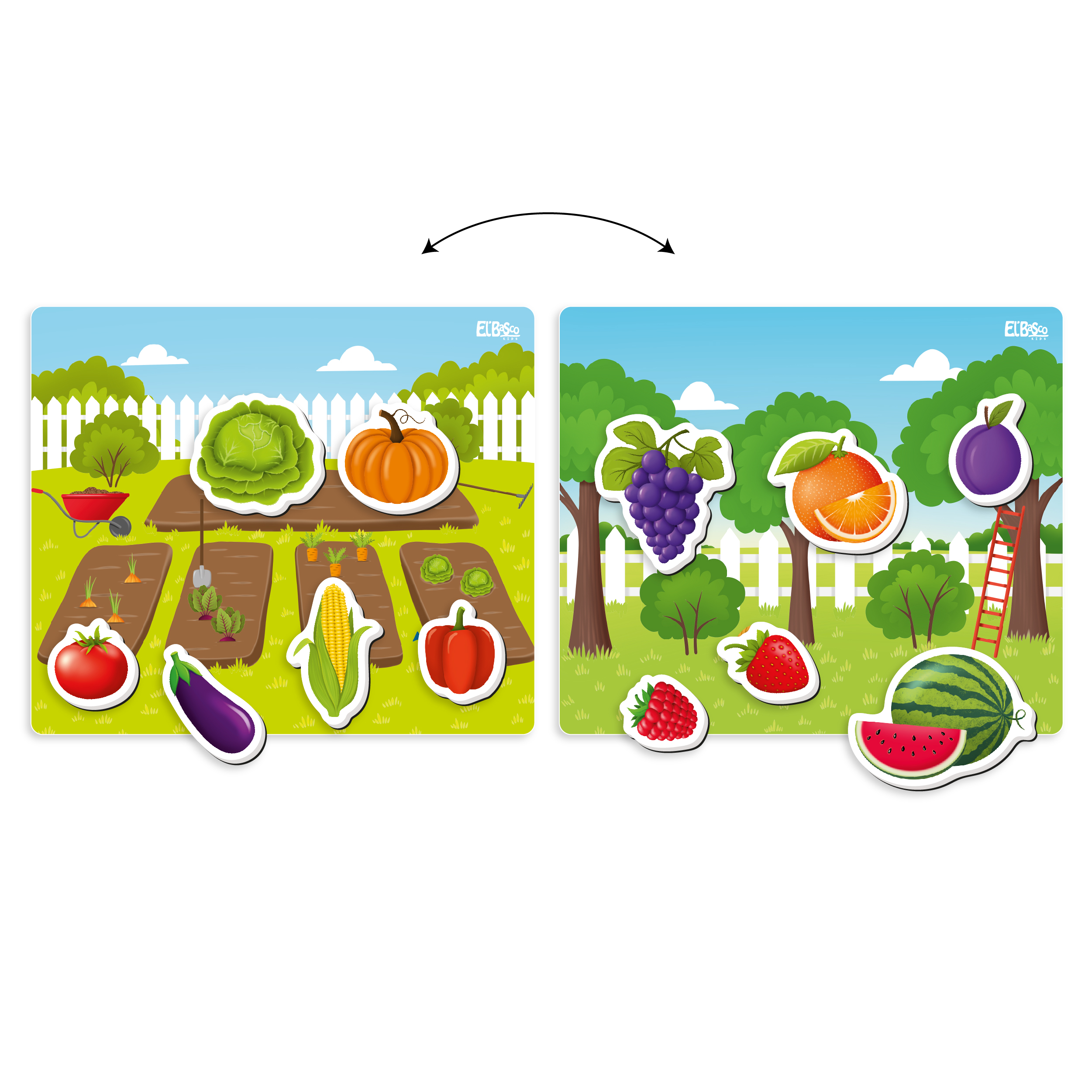 Настольная игра El BascoKids Овощи и фрукты - фото 2