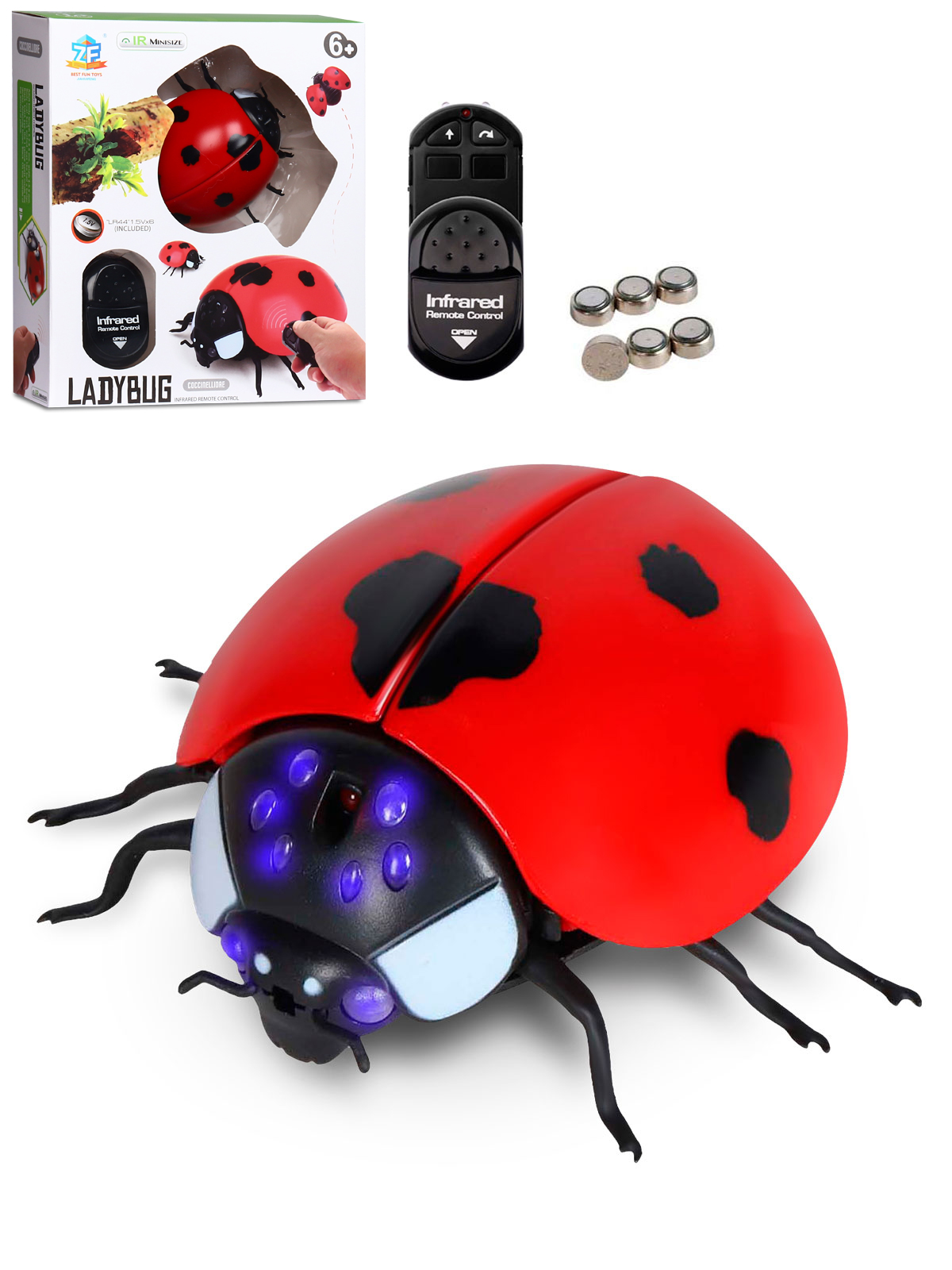 Насекомое РУ AUTODRIVE Божья коровка - фото 10