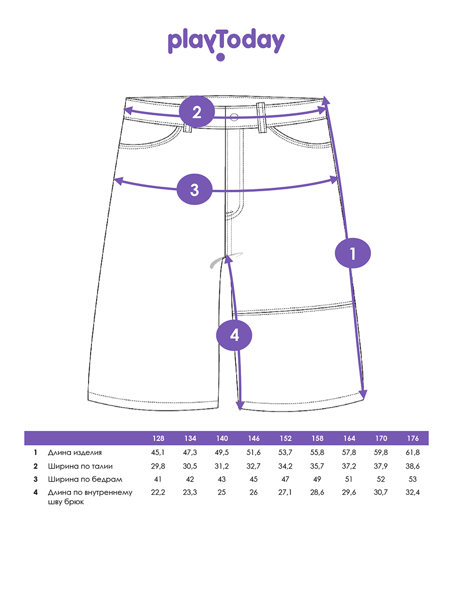 Шорты джинсовые PlayToday 12611039 - фото 5