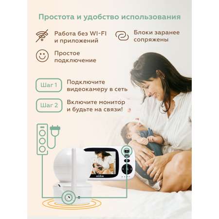 Видеоняня беспроводная nino MC632A-PTZ