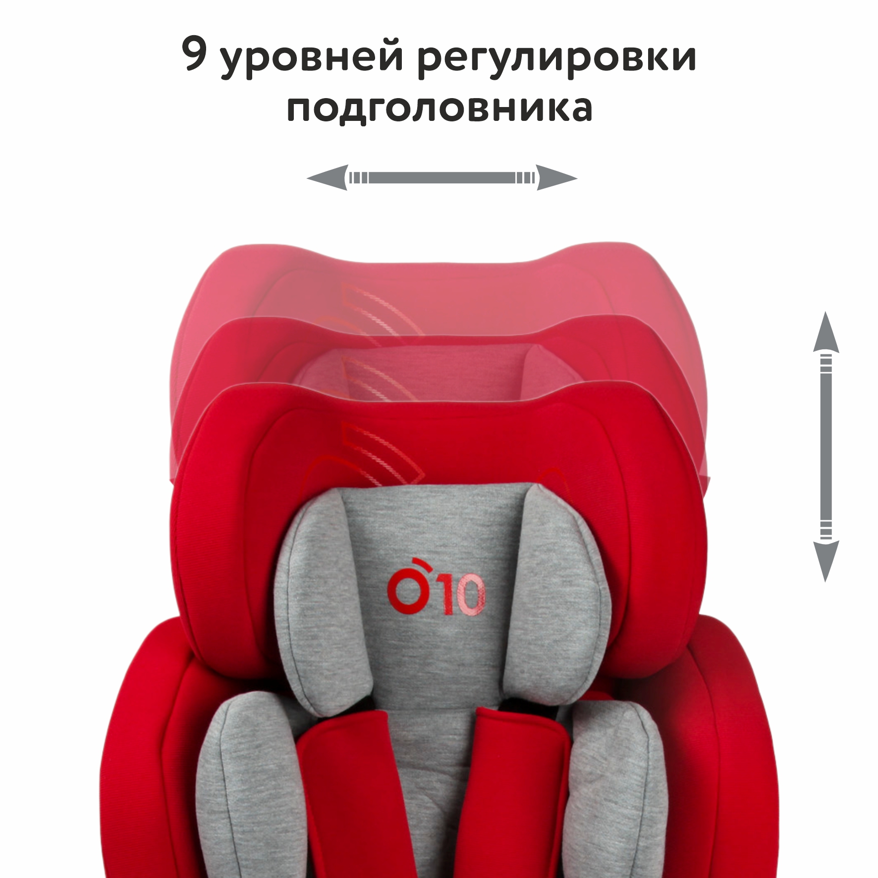 Автокресло nado Garnet red Isofix 1/2/3 (9-36 кг) красный - фото 5