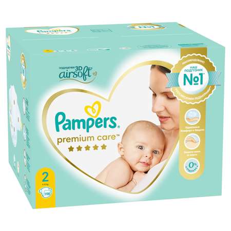 Подгузники Pampers Premium Care 2 (4-8 кг) 198 шт.