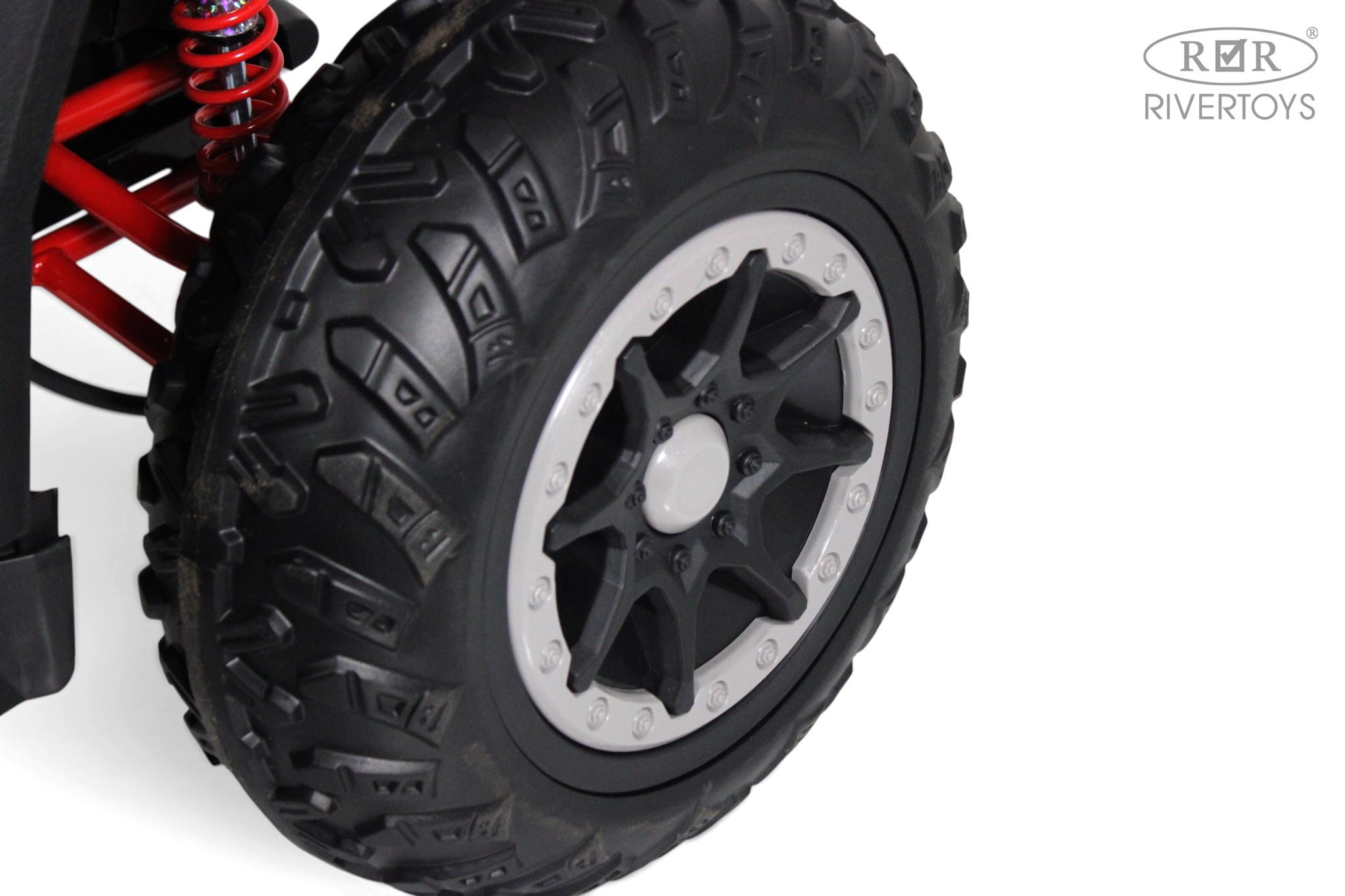 Электромобиль RIVERTOYS Z111ZZ-NEW-GREY С пультом ДУ - фото 5