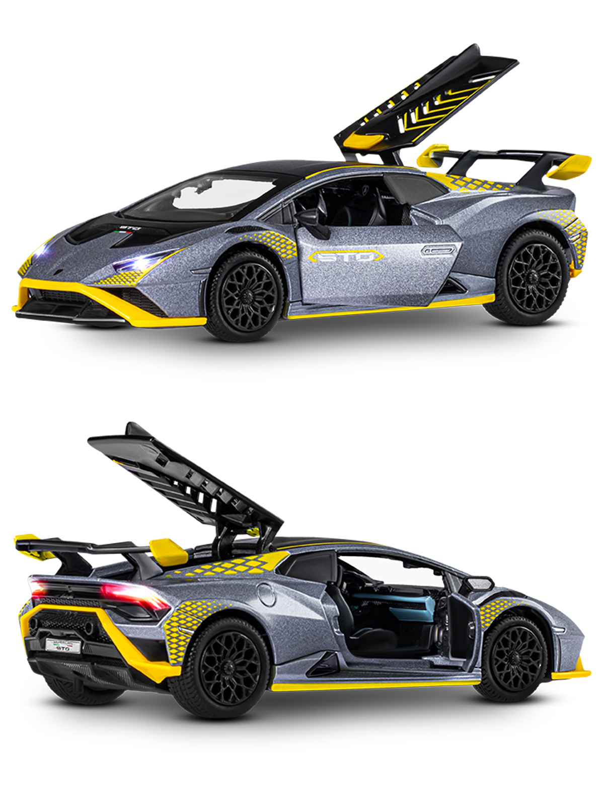 Автомобиль АВТОпанорама Lamborghini Huracan STO 1:24 JB1251759 - фото 16