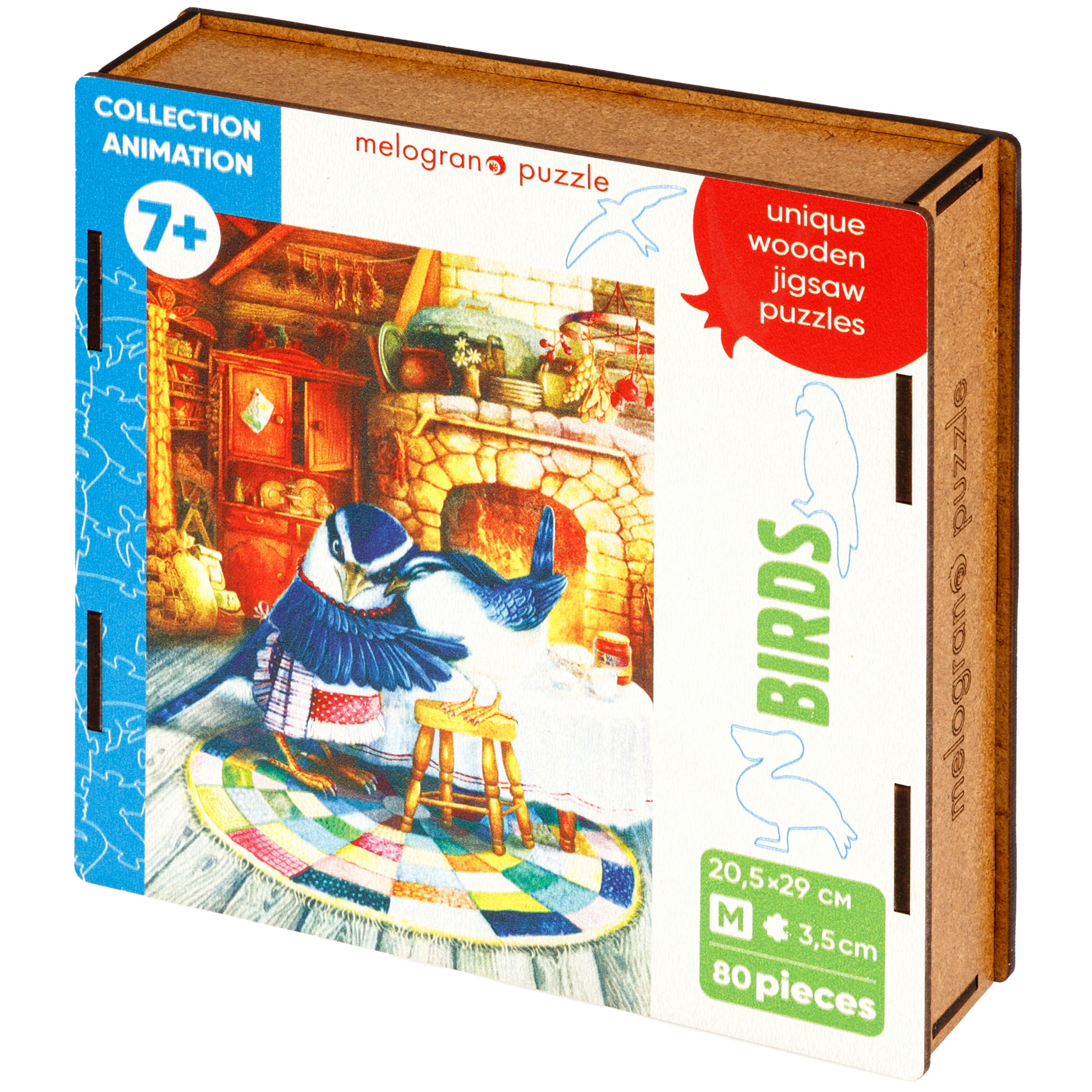 Пазл 1TOY Уютный птичий дом 80 дет. деревянный - фото 7