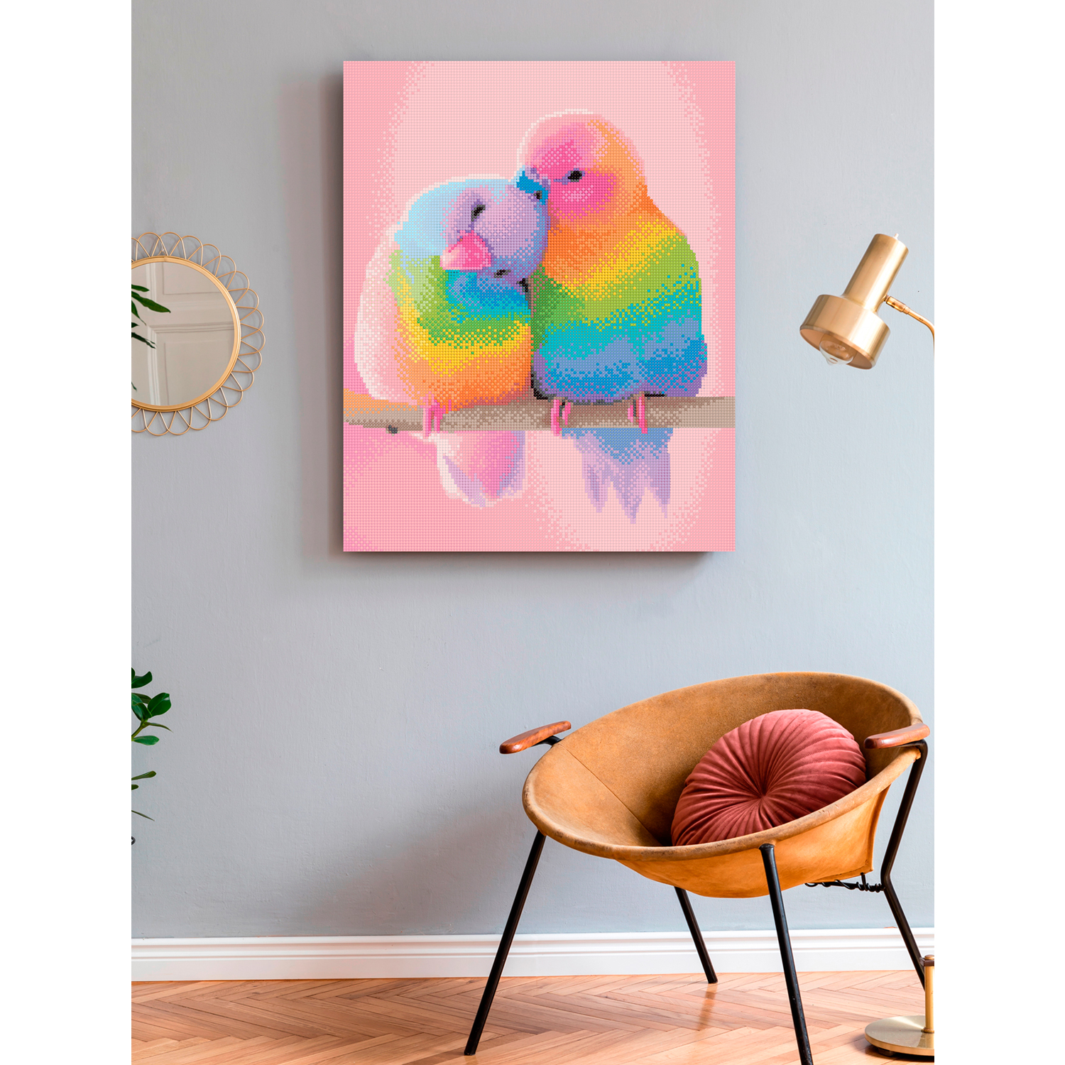 Алмазная мозаика Art on Canvas Нежные пташки в ассортименте - фото 2