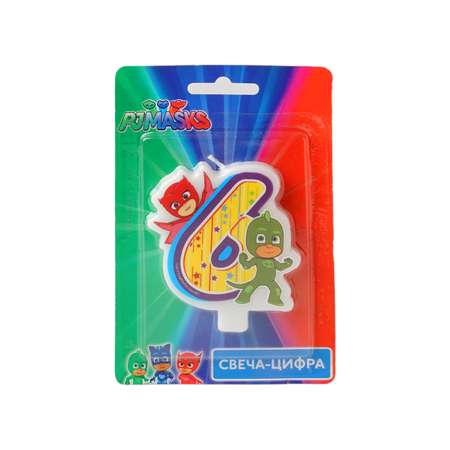 Набор для творчества PJ masks Свеча PJ Masks цифра №6 в ассортименте