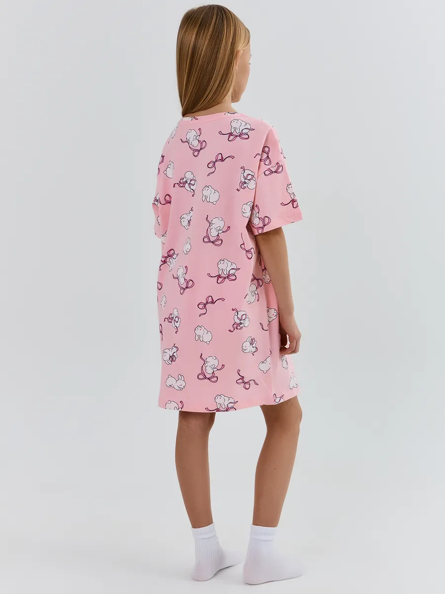 Сорочка ночная Mark Formelle (Марк Формэль) 577717/зайчики на розовом - фото 3