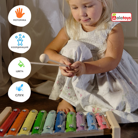 Игрушка музыкальная Alatoys ксилофон, мелодика