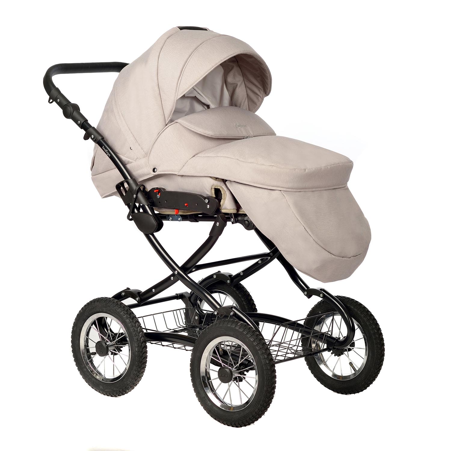 Коляска 2в1 Indigo Barbara Classic 08 бежевый - фото 5