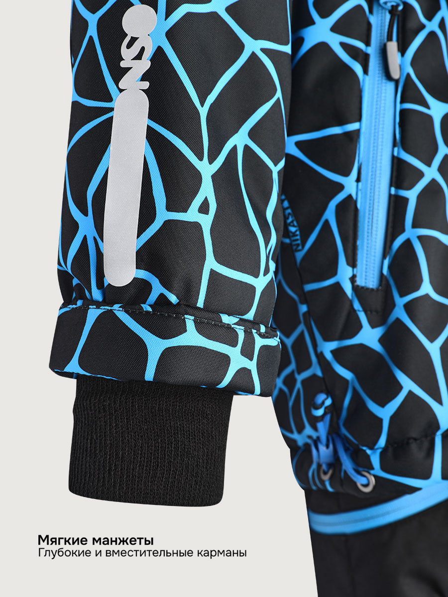 Костюм NIKASTYLE 7з3125 электрик/черный - фото 11