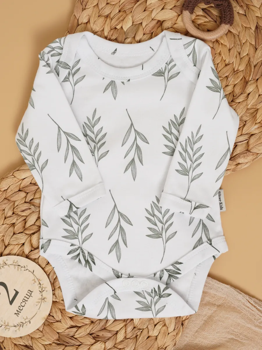 Боди 3 шт Супер Пупс нбр/3пр/боди/SK20хакилисточкиветочки - фото 19