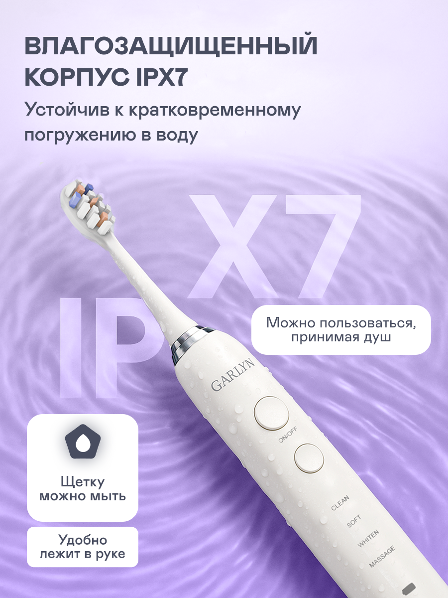 Зубная щетка ультразвуковая GARLYN 1 шт. - фото 7