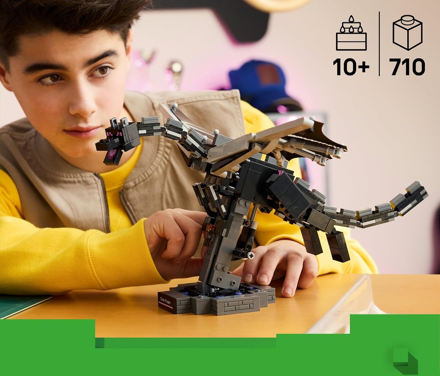 Конструктор LEGO Minecraft Дракон Эндера 710 дет. - фото 6