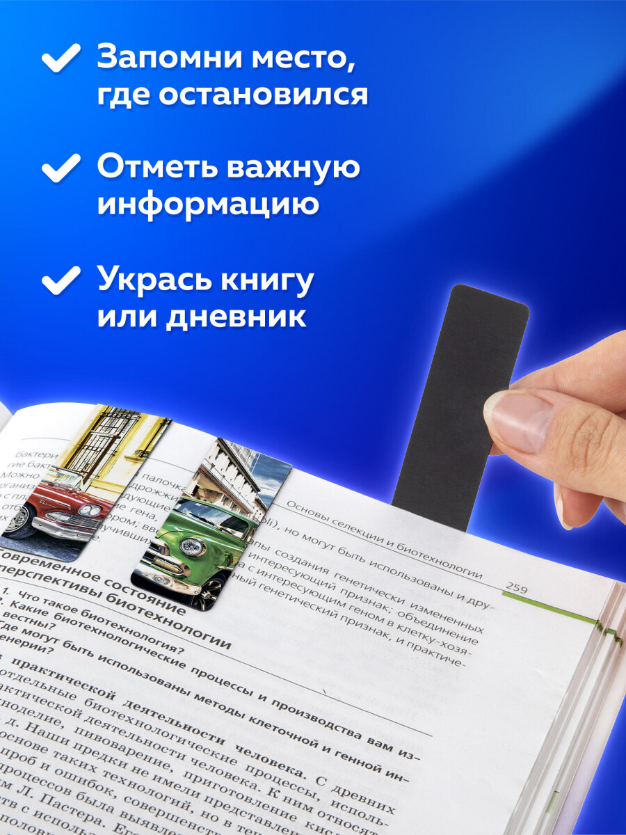 Магнитная закладка Brauberg 6 шт. - фото 3