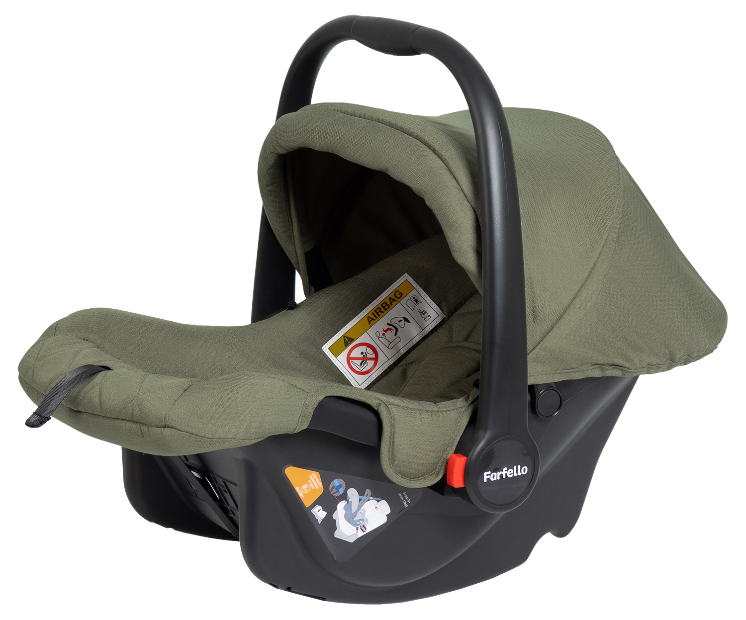 Коляска 3в1 Farfello Baby shell хаки - фото 10