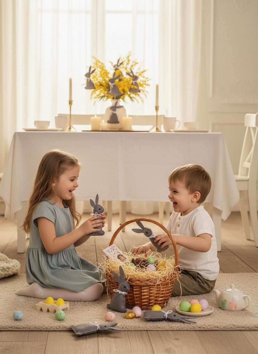 Набор для творчества HappyLine шитье Пасхальные зайчики - фото 4