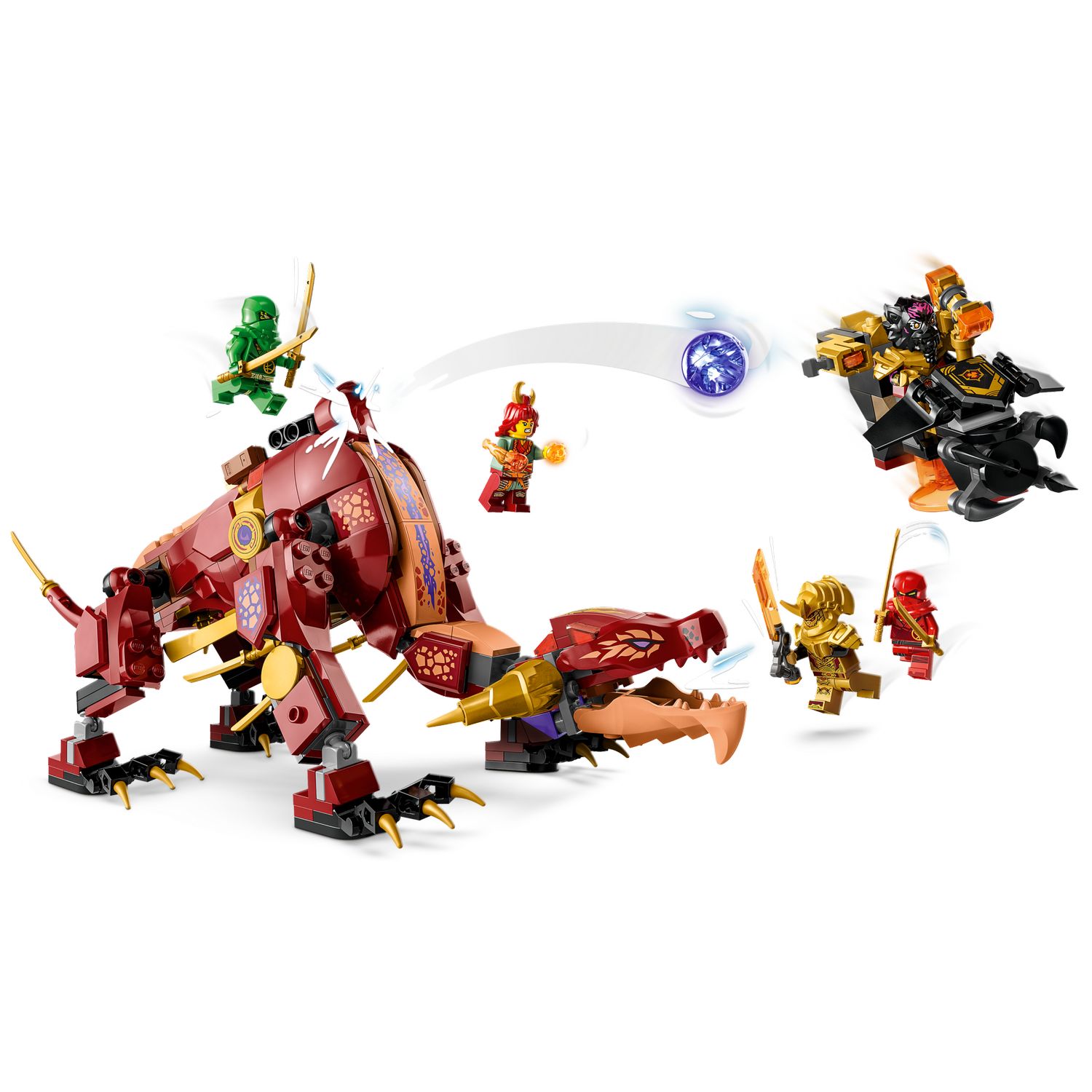 Конструктор LEGO NINJAGO Heatwave Transform Lava Dragon 479 дет. - фото 3