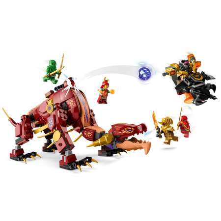 Конструктор LEGO NINJAGO Heatwave Transform Lava Dragon блочный