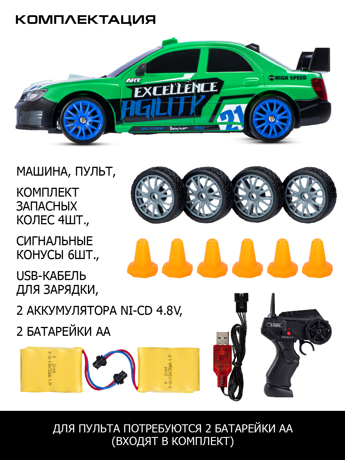 Автомобиль РУ AUTODRIVE 1:24 - фото 3