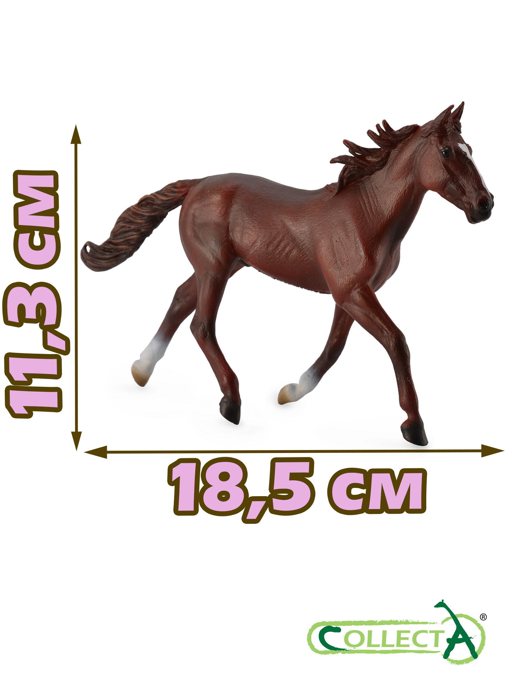 Фигурка Collecta Стандартбредный гнедой жеребец - фото 2