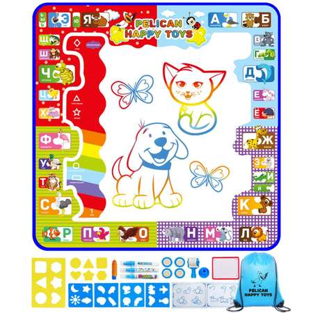 Акварисование PELICAN HAPPY TOYS Русский Алфавит