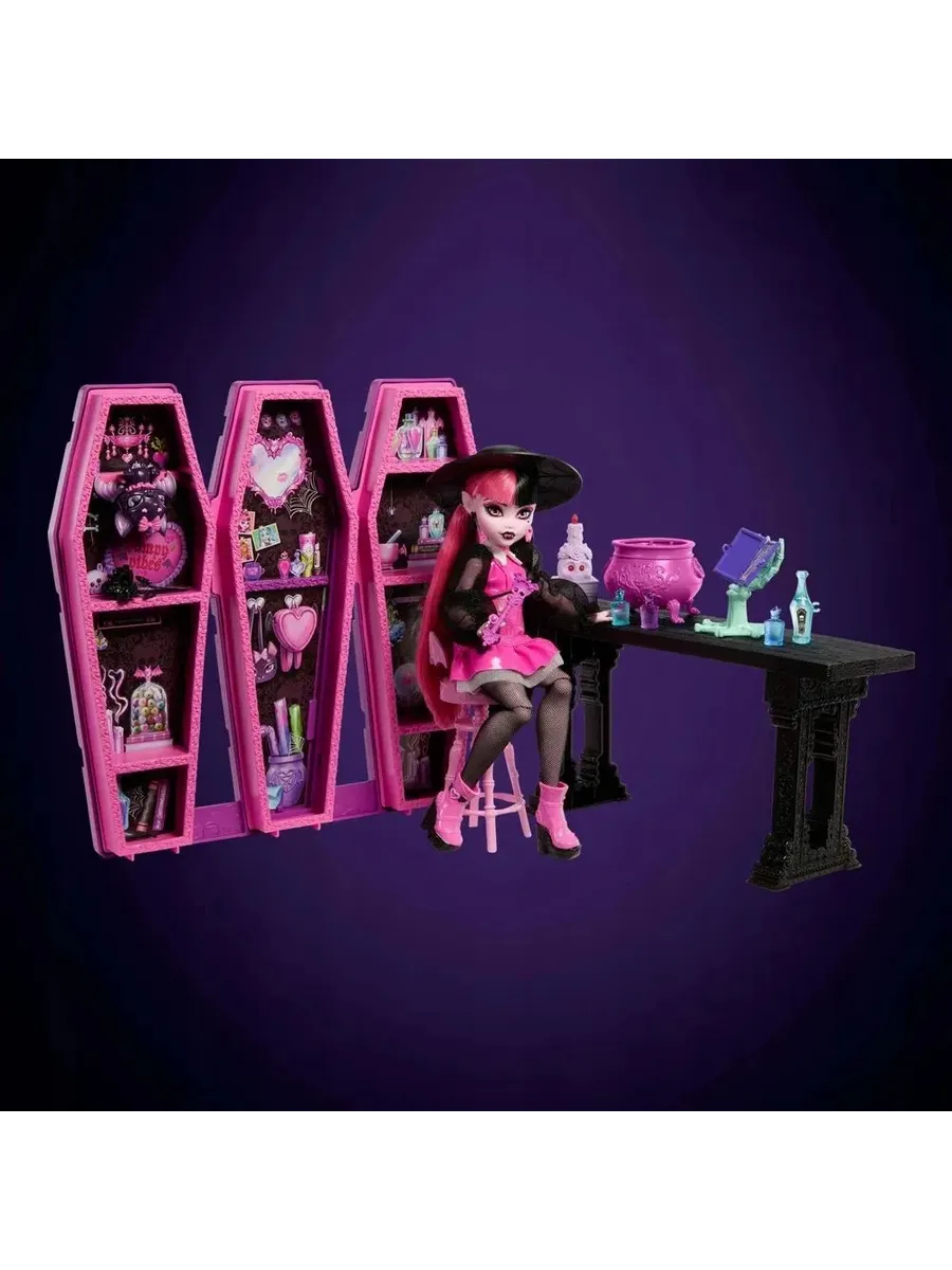 Аксессуар для кукол Monster High кукольный интерьер, стол, стул, комплект мебели 122374 - фото 6