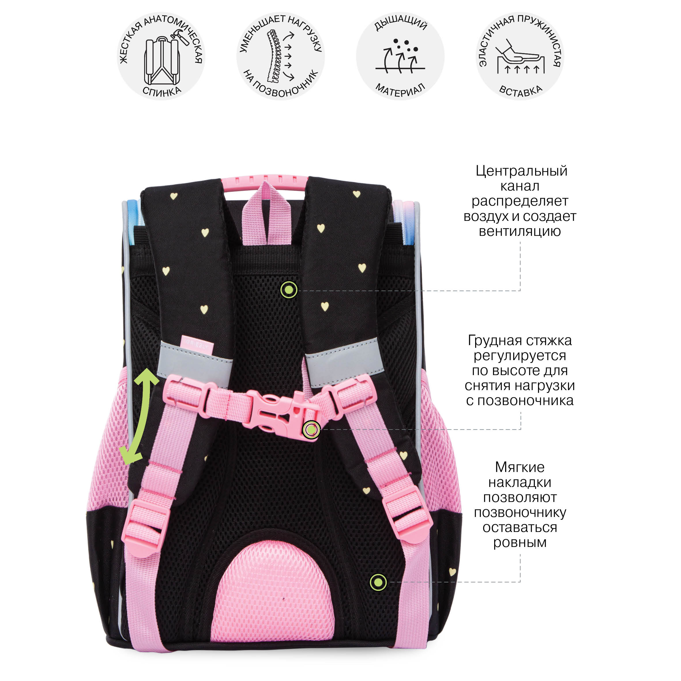 Ранец Grizzly для девочки - фото 10