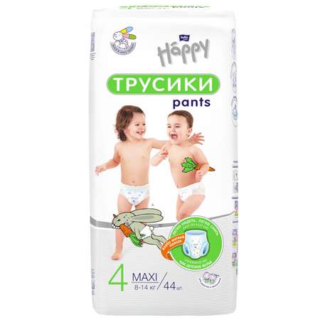 Трусики Bella baby Happy 4 (8-14 кг) 44 шт.