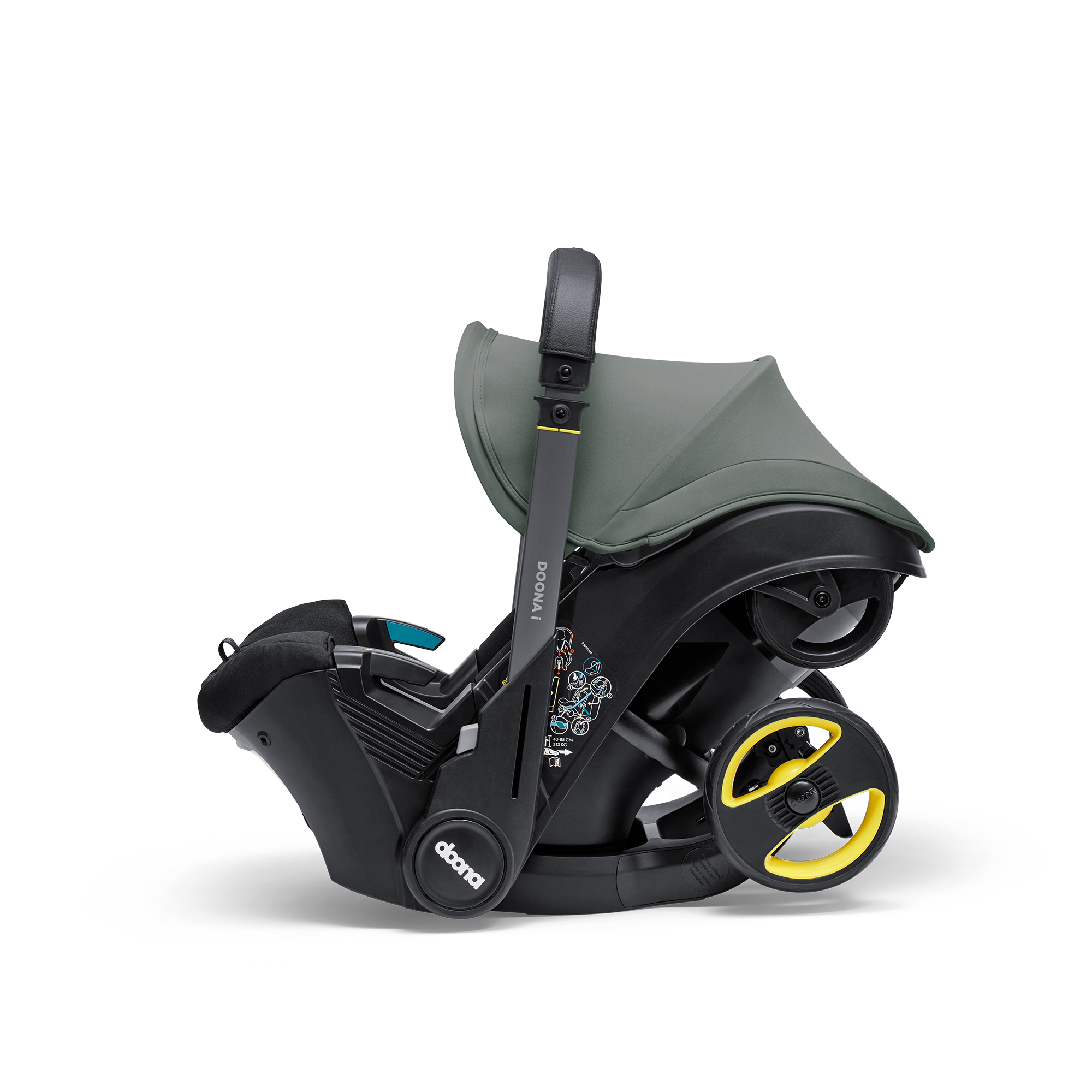 Автокресло Doona i, цвет: Slate Green Isofix 0 (0 -13 кг) серый - фото 23