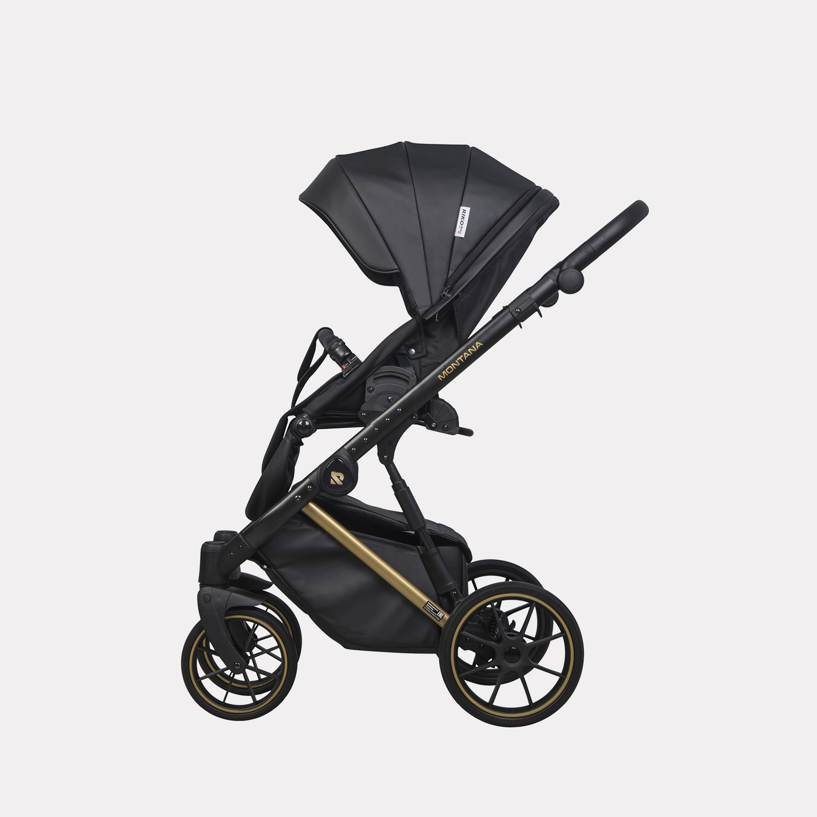 Коляска 2в1 Riko Basic Montana Premium Gold - фото 8