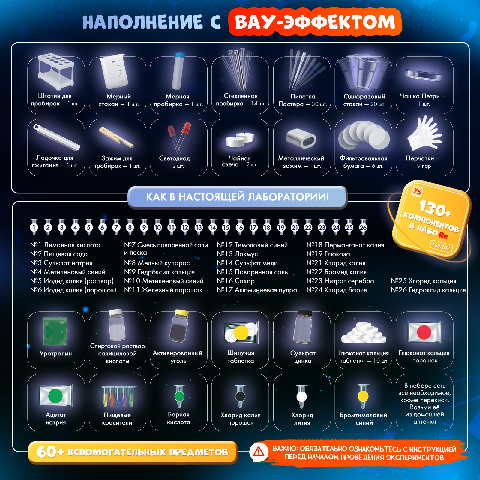 Набор для опытов WOW! HOW? Химия. Путешествие во времени - фото 13