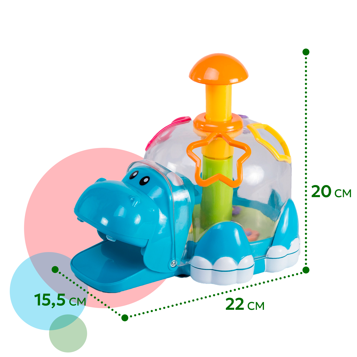 Игрушка BabyGo сортер Бегемот - фото 7