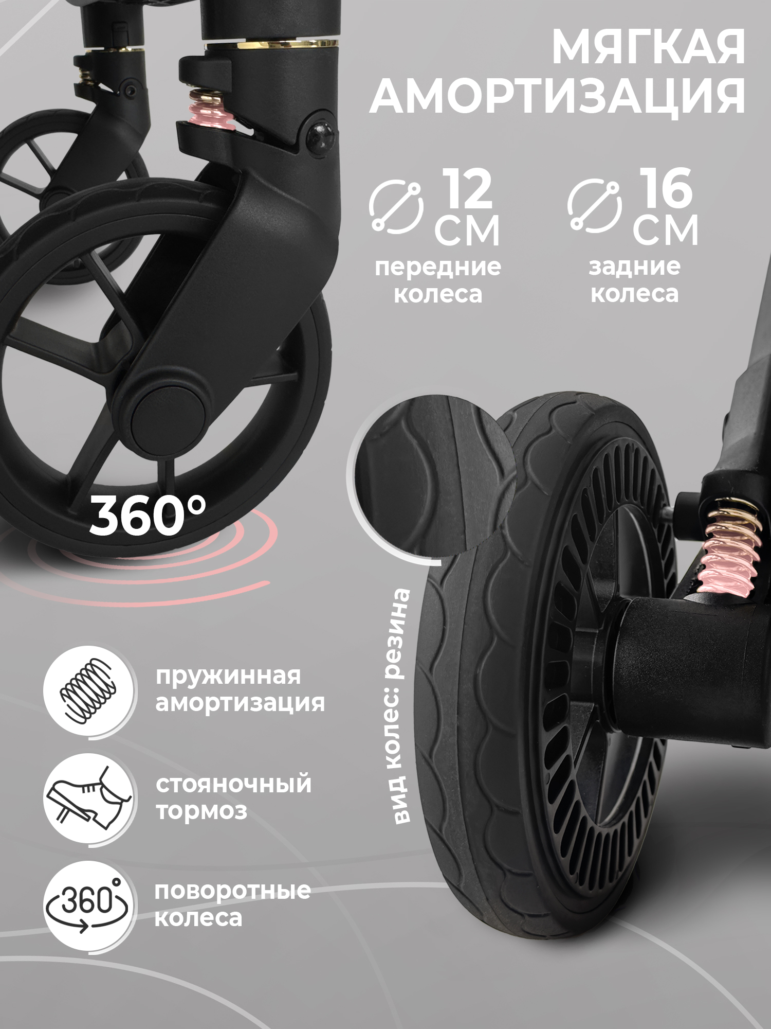 Коляска прогулочная Sweet Baby синий - фото 9