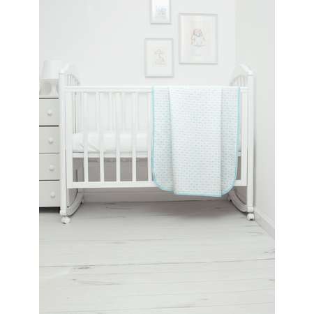 Плед-одеяло Baby Nice 100х118 Сердечки голубое