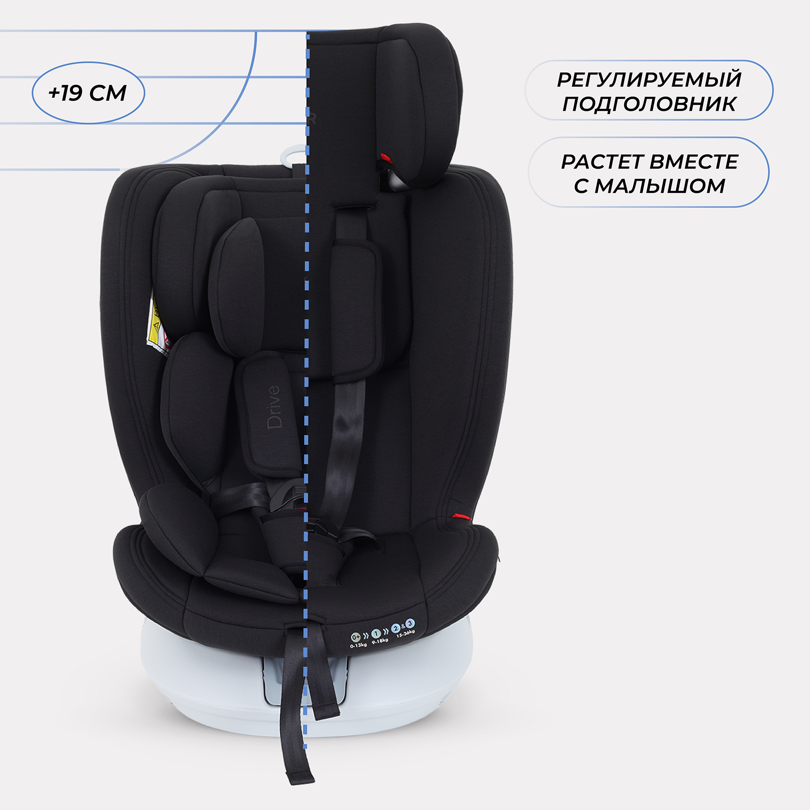 Автокресло Rant Drive Isofix 0+/1/2/3 (0-36 кг) черный - фото 7