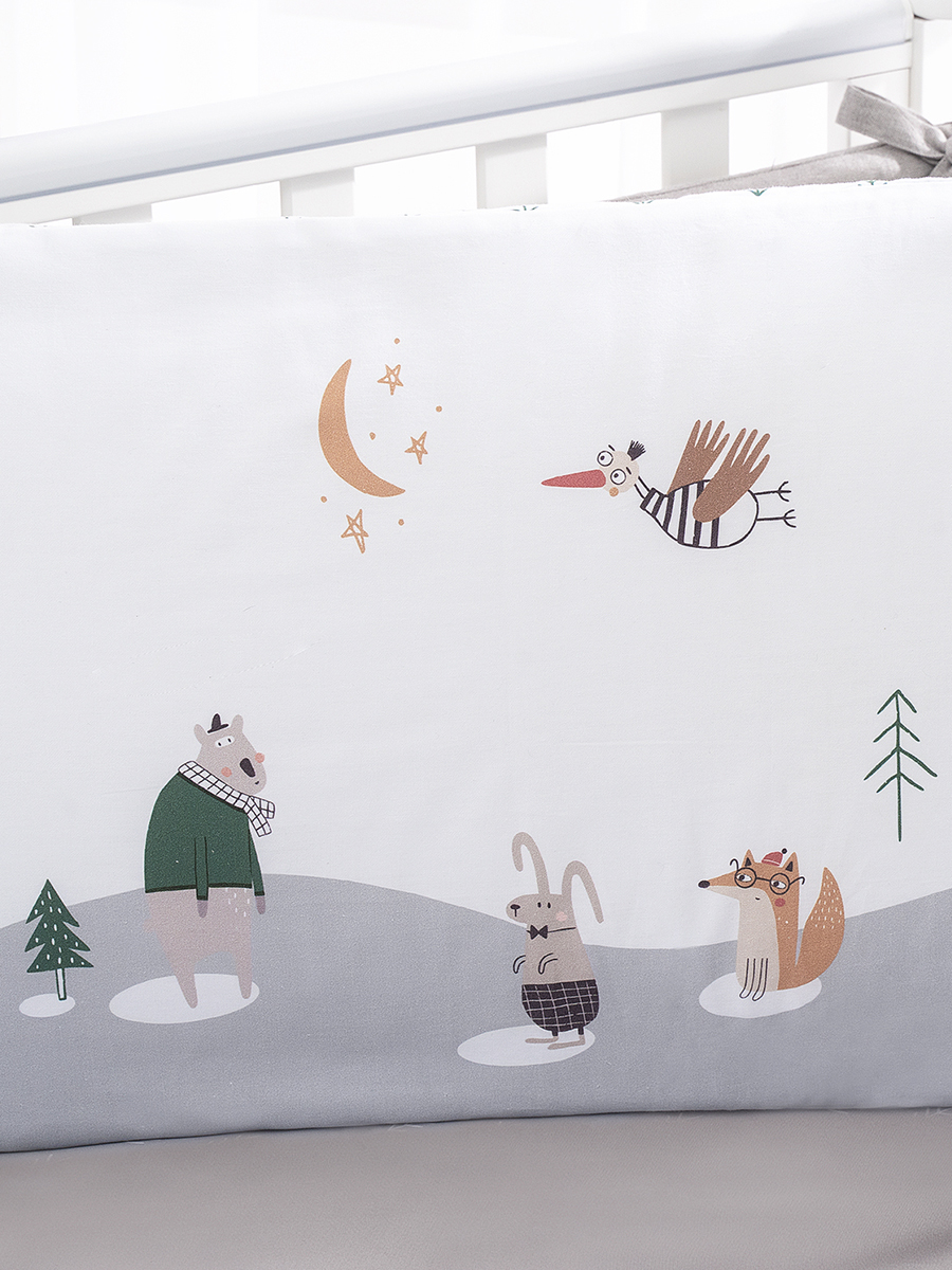 Комплект постельного белья Perina Forest Baby детский 3 предм. - фото 11