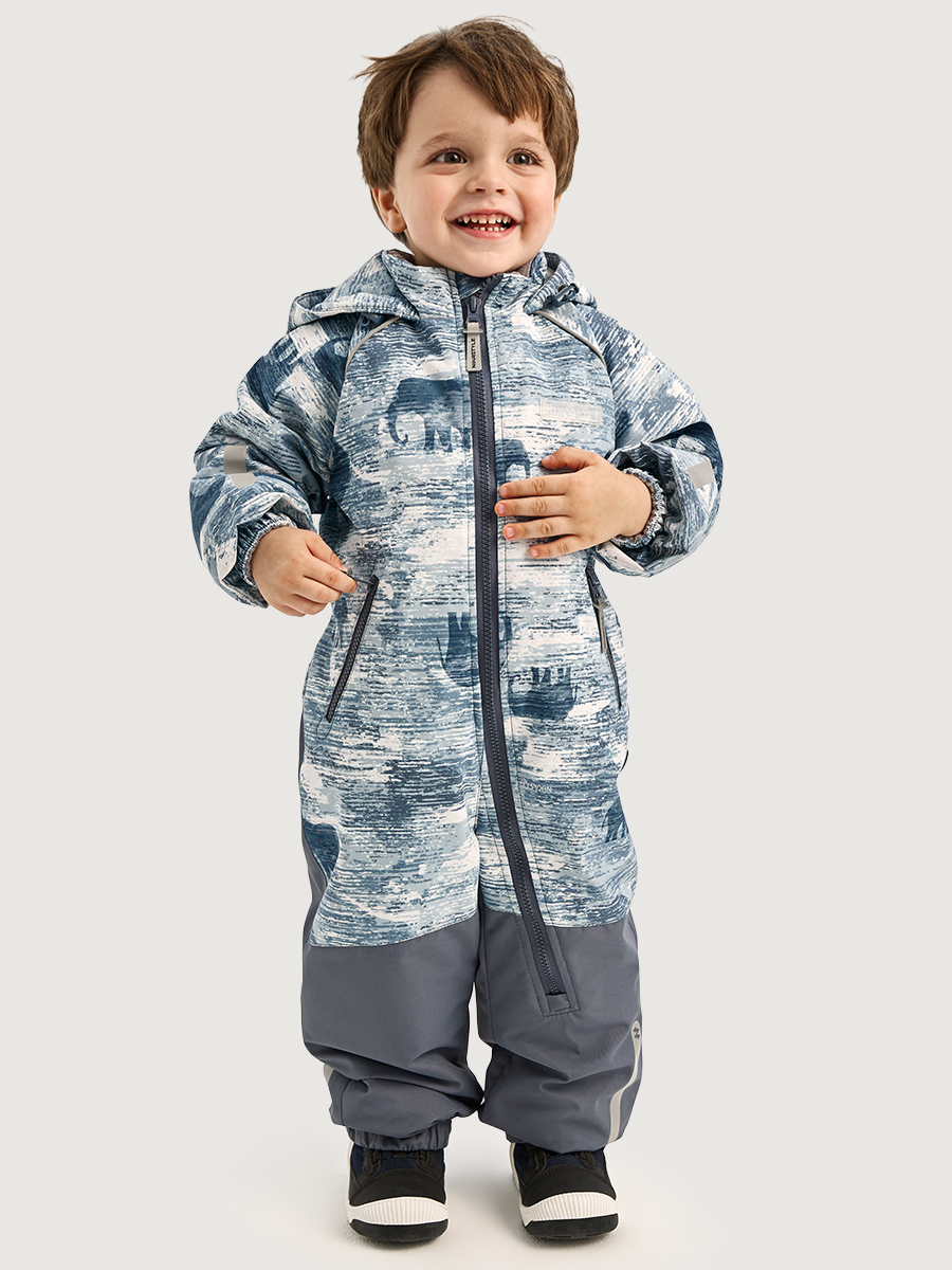 Комбинезон NIKASTYLE 8м1126 деним/серый - фото 1