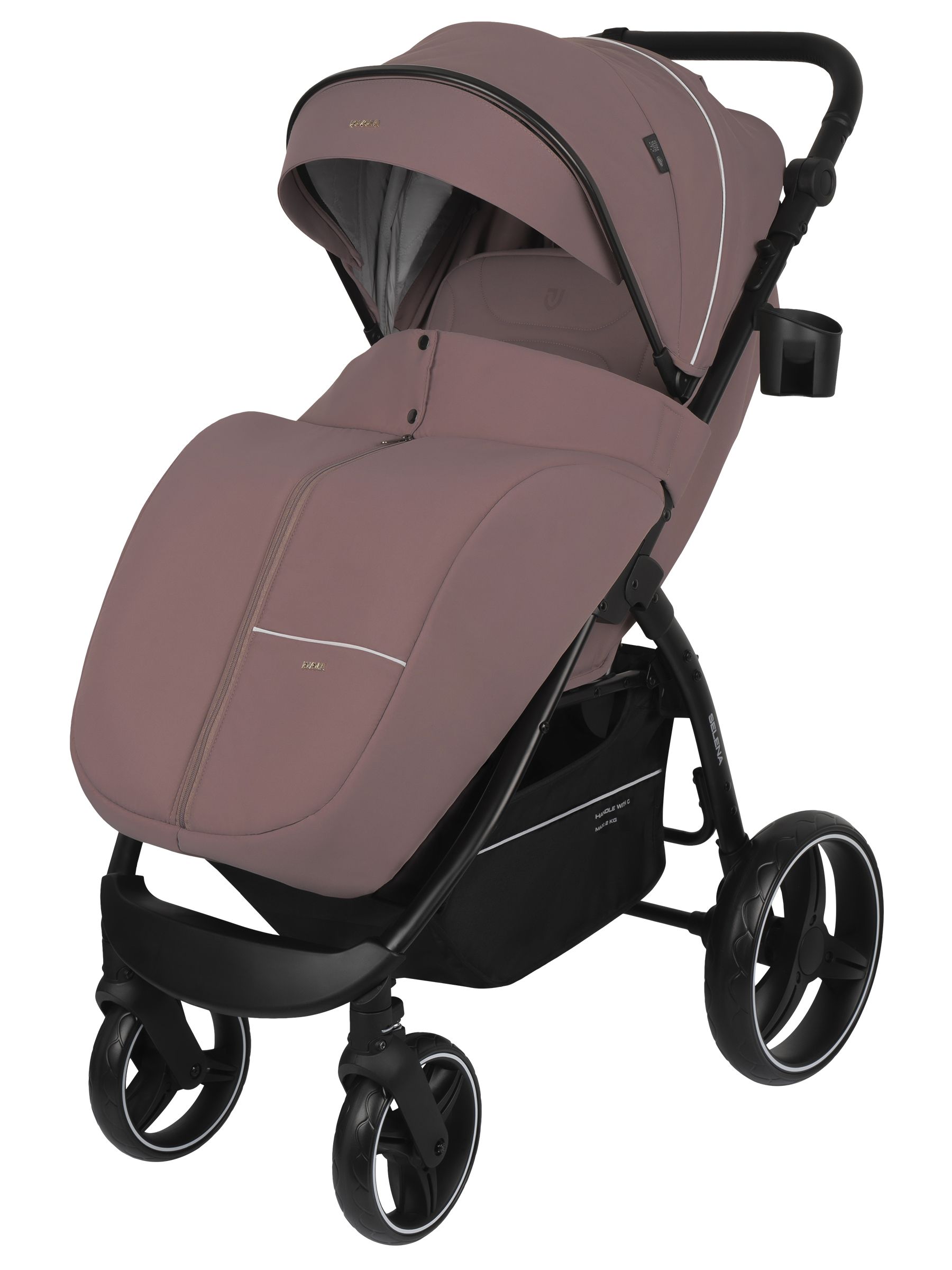 Коляска прогулочная JOVOLA SELENA 2026 всесезонная розовый - фото 2