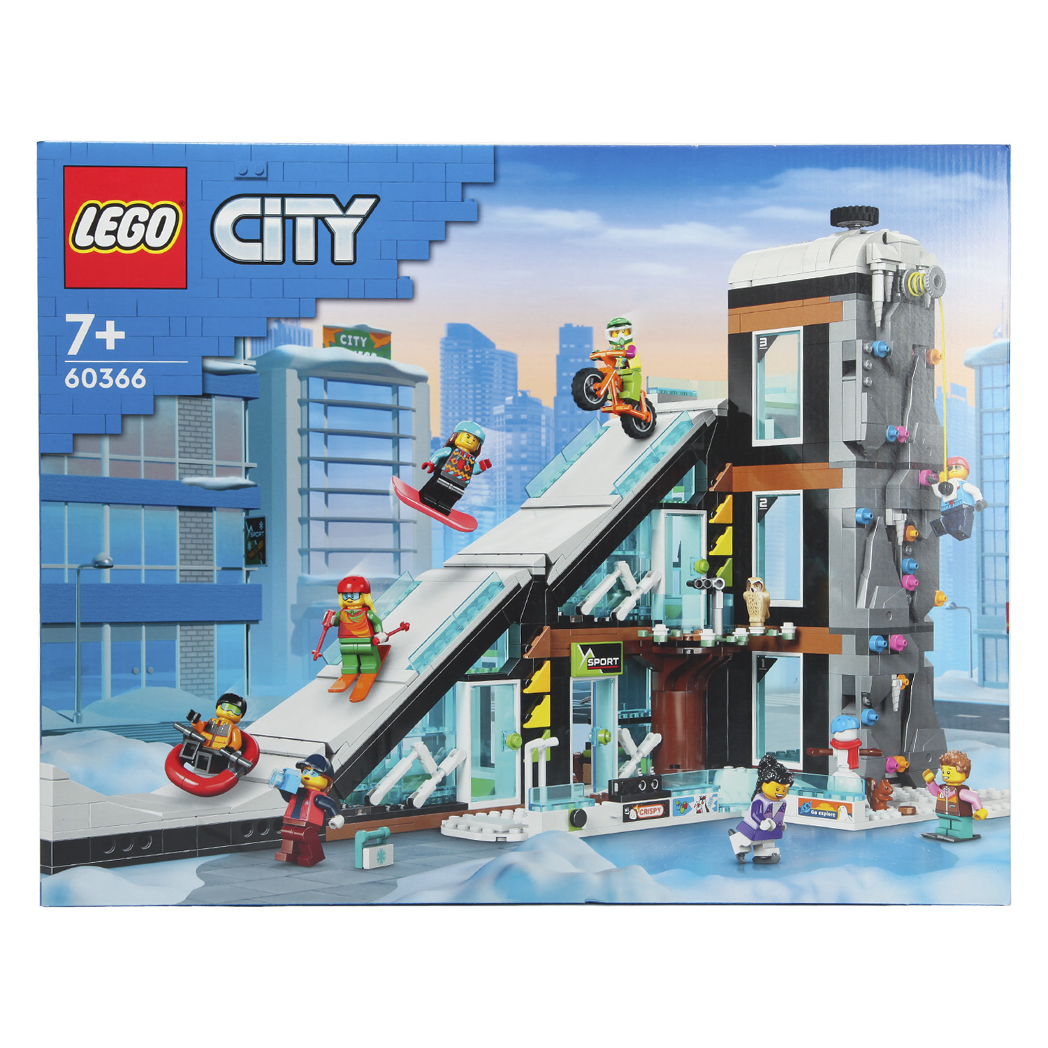 Конструктор LEGO City Ski and Climbing Center 1045 дет. - фото 1