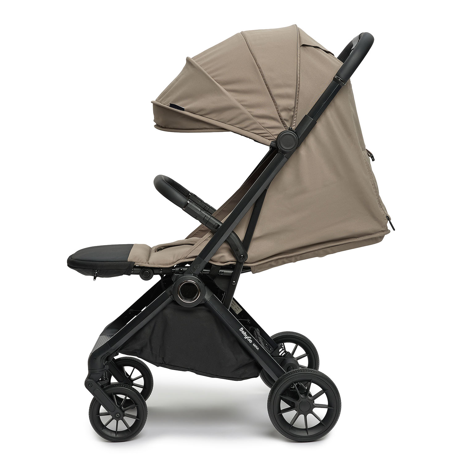 Коляска прогулочная BabyGo Mira New бежевый - фото 16
