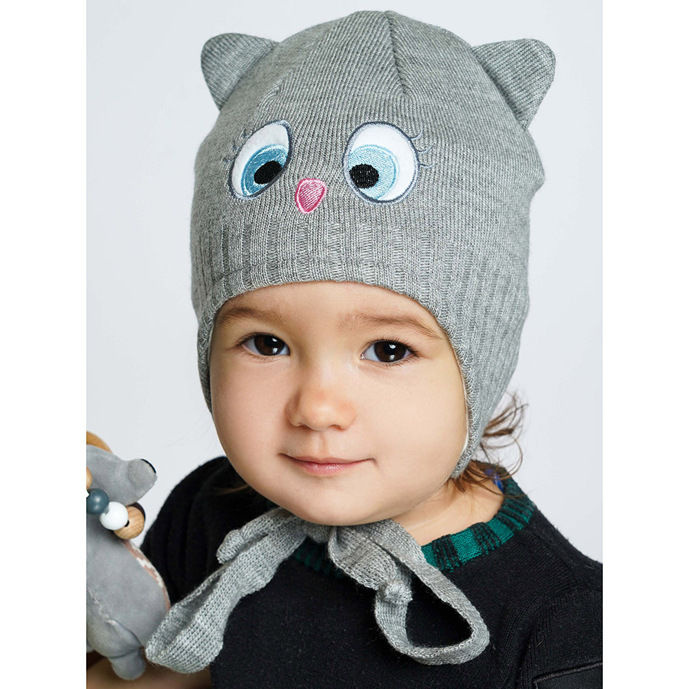 Шапка ПриКиндер D3-1952 Цвет: Серый - фото 2