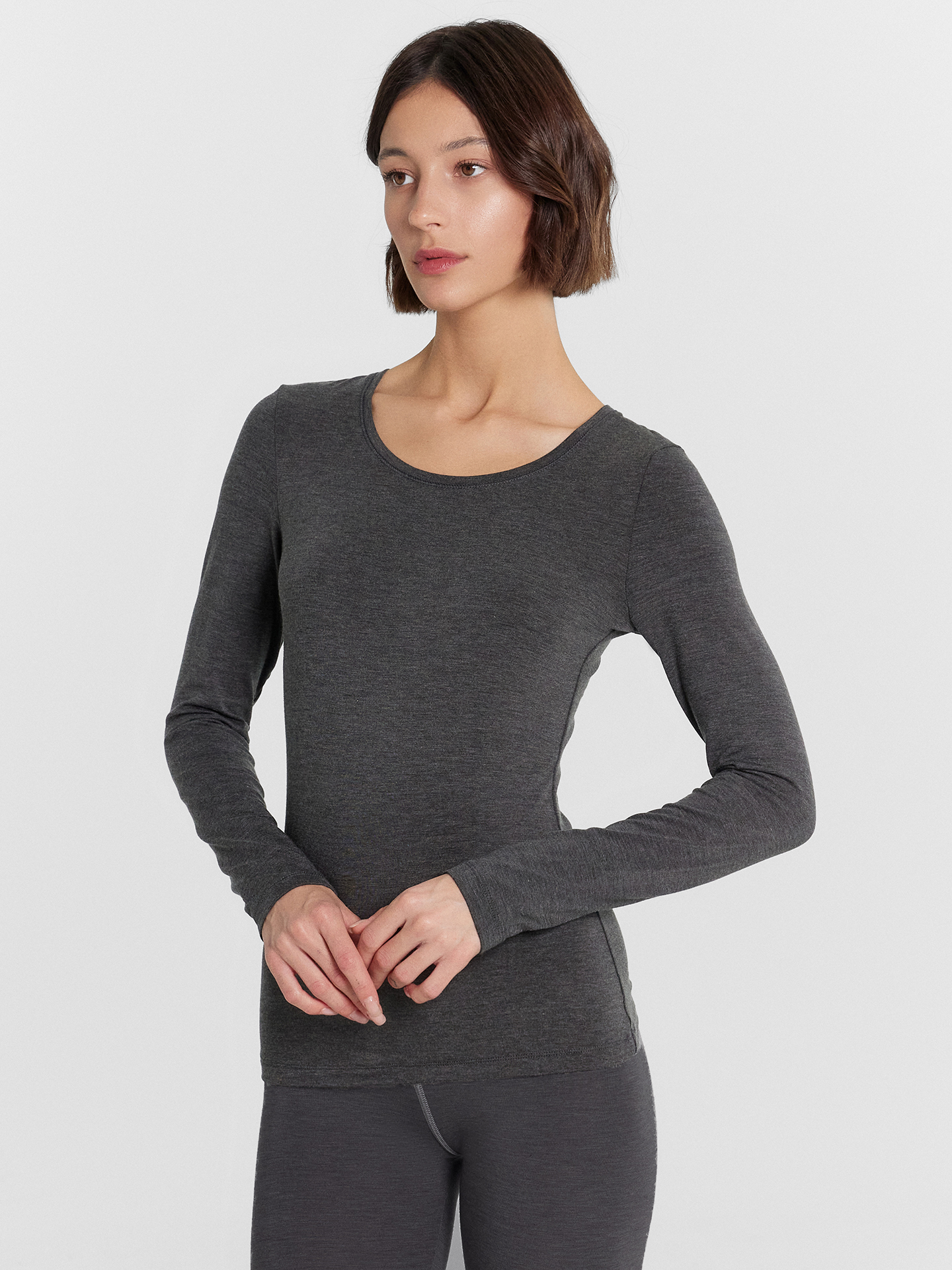 Термолонгслив Mark Formelle (Марк Формэль) 602332/меланж темно-серый 4348-F - фото 4