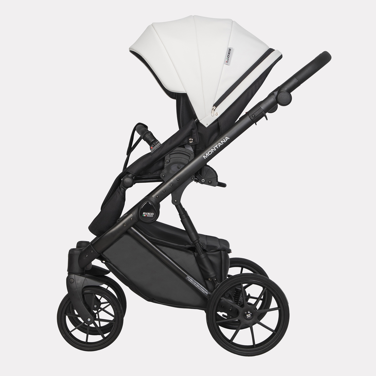 Коляска 3в1 Riko Basic Montana Ecco белый - фото 17