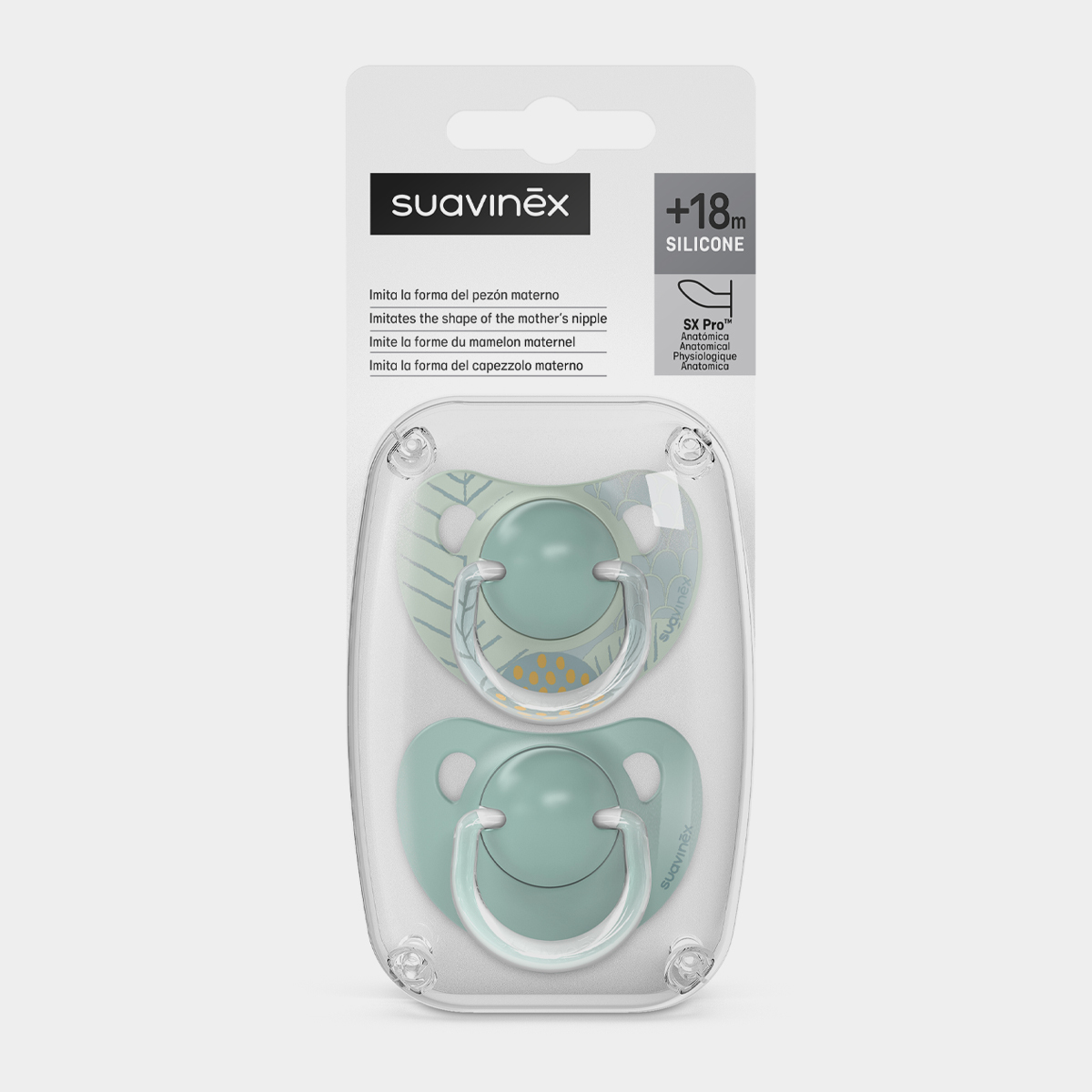 Пустышка Suavinex силикон ортодонтическая от 18 мес. 2 шт. - фото 5