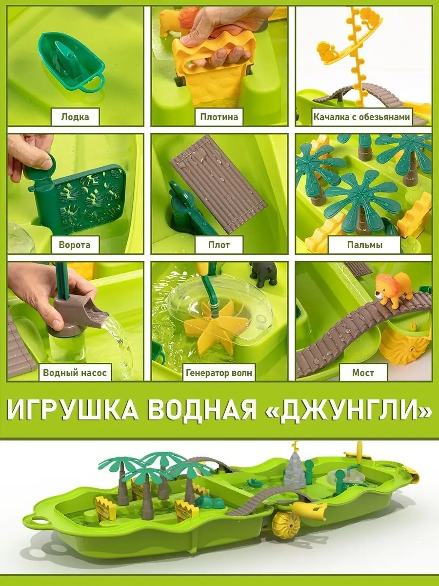 Игрушка для ванной в чемодане Givito Джунгли G2310-474 - фото 4